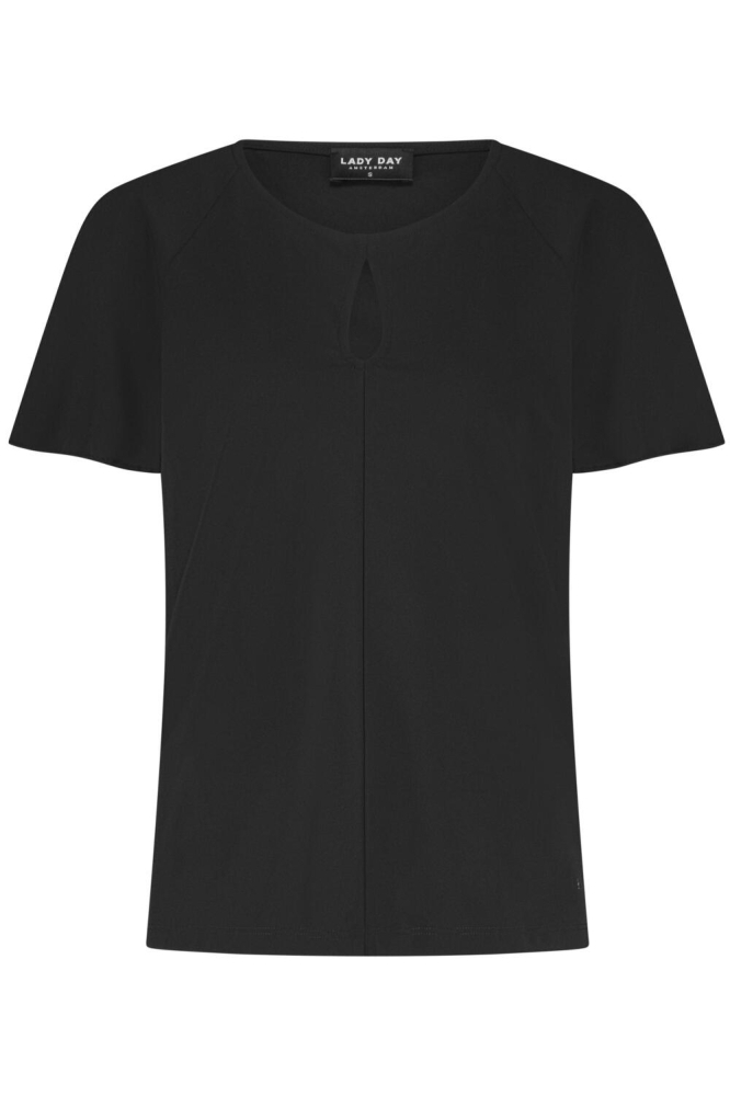 ZOEY T SHIRT L24 375 2519 BLACK